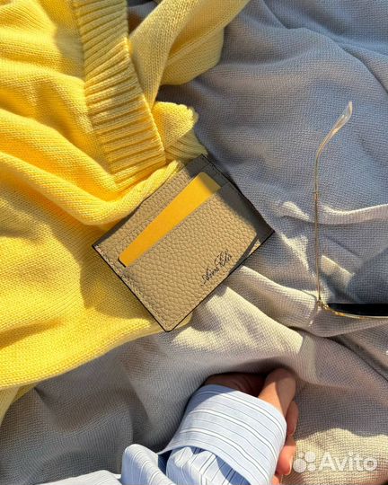 Джемпер из хлопка с вышивкой, желтый AIM clo