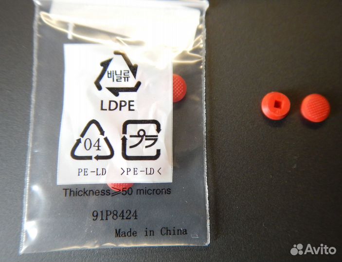 Красный тонкий колпачек для клавиатуры Thinkpad