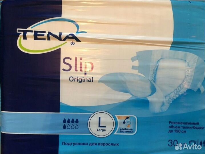 Памперсы для взрослых tena Slip размер L