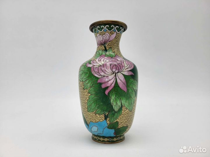 Ваза клуазоне эмаль хризантемы Китай