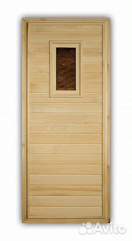 Дверь стекло Осина для бани, сауны