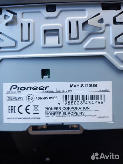 Магнитола pioneer mvh-s120ub