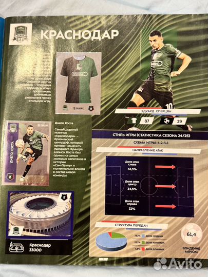 Альбом panini рпл 2024 25