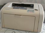 Принтер рабочий HP LaserJet 1018, ч/б,A4
