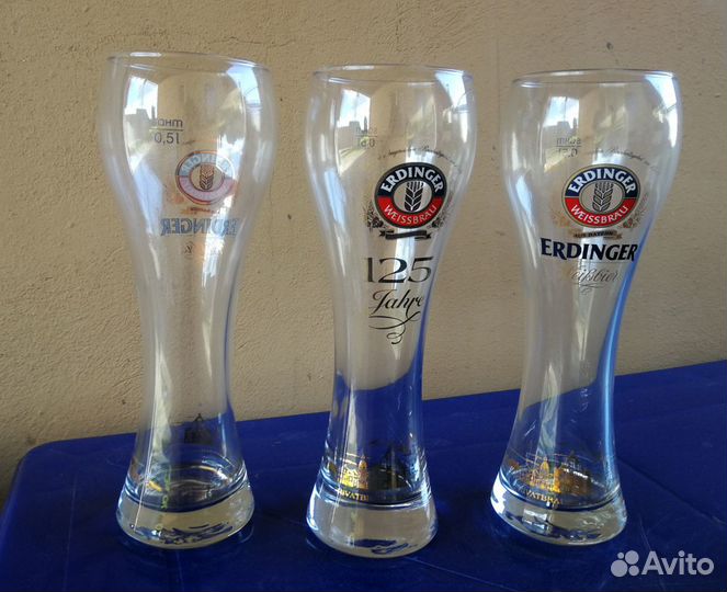 Бокалы пивные Erdinger Эрдингер 0,5 новые