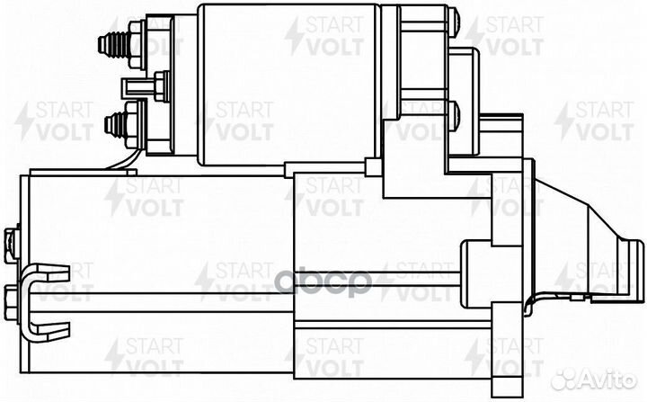 Стартер для а/м Chery QQ6 (06) 1.1i 1,1кВт (LSt