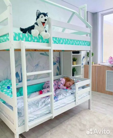 Кровать двухъярусная домик Г-11