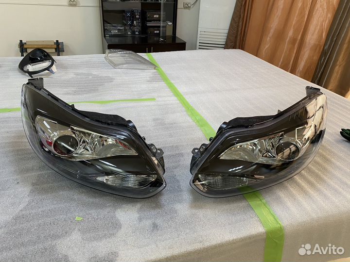 Линзовые фары Форд Фокус 3