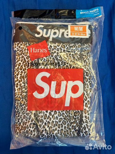 Трусы supreme hanes боксеры оригинал