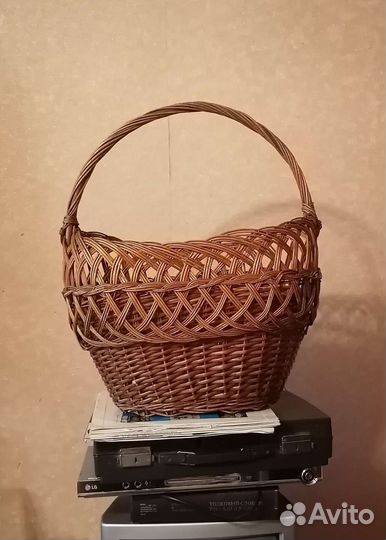 Корзина плетеная для грибов