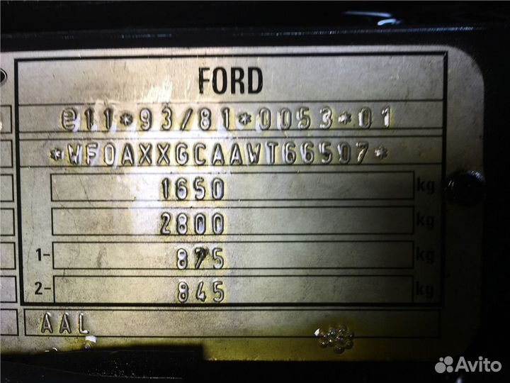 Разбор на запчасти Ford Escort