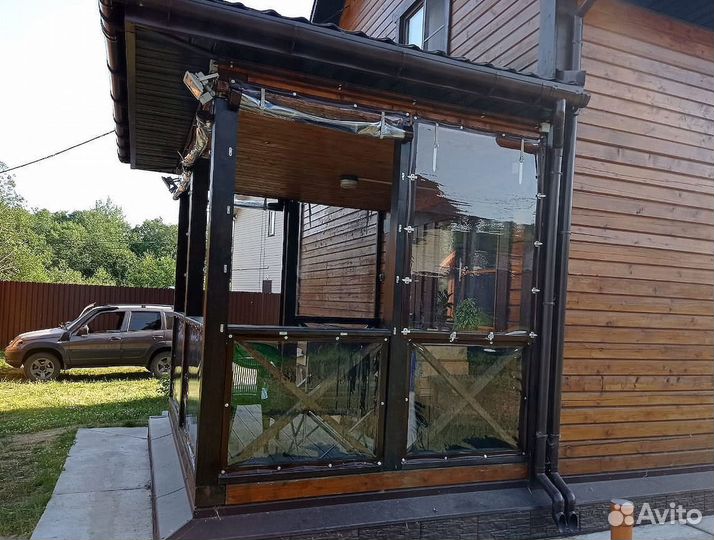 Мягкие окна для террасы, беседки, веранды под ключ