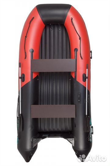 Надувная лодка gladiator E420S черный/красный