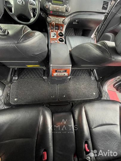 3D коврики из экокожи для Toyota Highlander (XU40)