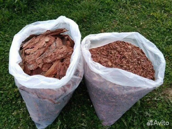 Кора сосны мульча