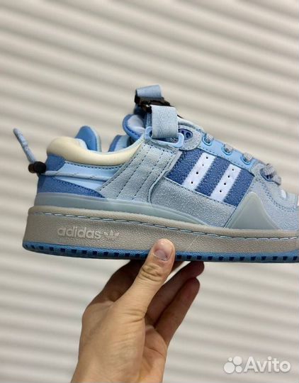 Кроссовки Adidas forum low bad bunny blue