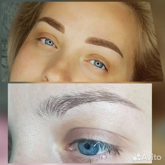 Татуаж (пудровые бровки, микроблейдинг, межресничк