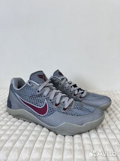 Nike Kobe 11 Lower Merion Wolf Grey/Team Red-Wolf