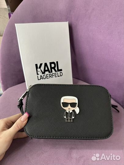 Karl lagerfeld сумка белая и черная