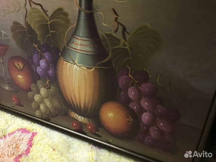 Картина репродукция натюрморт вино винодельня