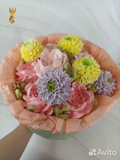 Букет цветов из зефира