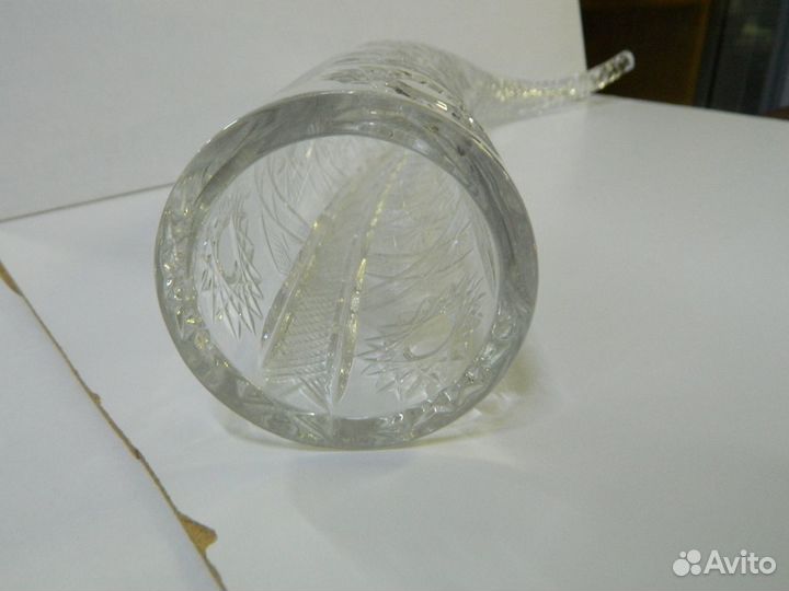 Хрустальный рог СССР - 50 см - большой - краси