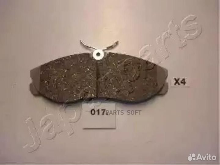 Japanparts PA-017AF Колодки торм.пер