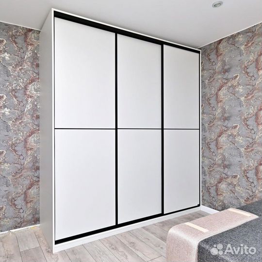 Шкаф купе в спальню, 3х дверный
