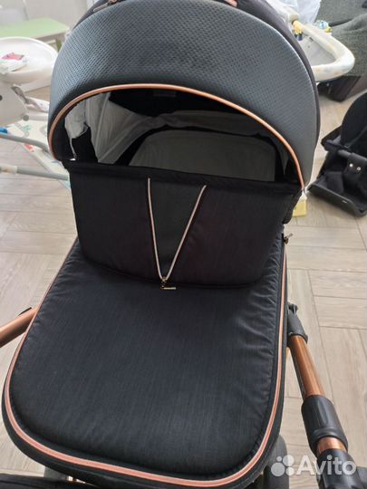Коляска 2 в 1 adamex экокожа