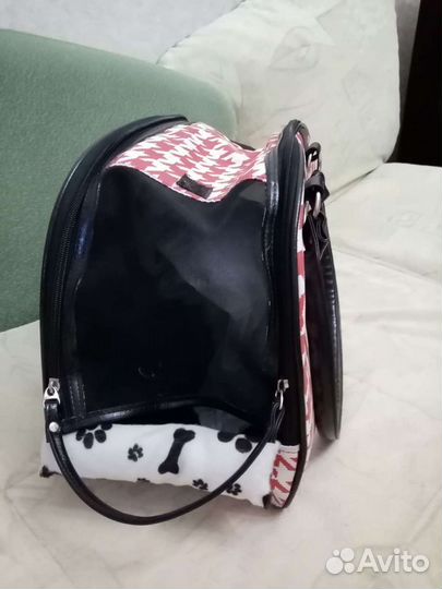 Сумка переноска для собачек длина 40 высота 26 вну