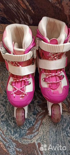 Десткие раздвижные ролики для девочки