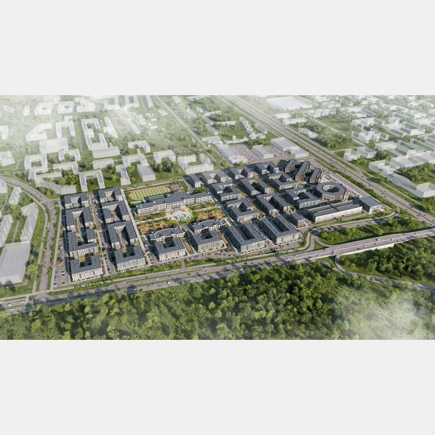 2-к. квартира, 53,5 м², 1/5 эт.