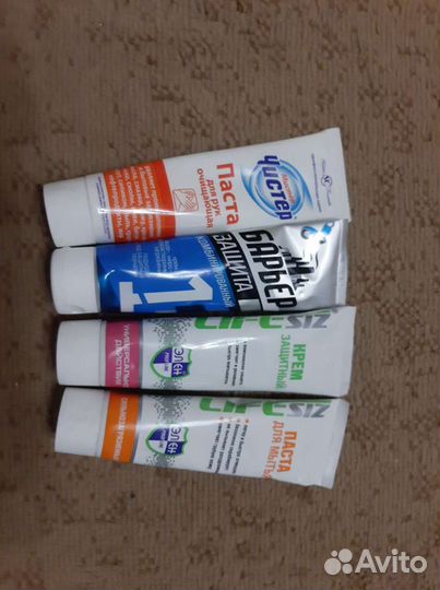 Крема защитные и паста очищающая