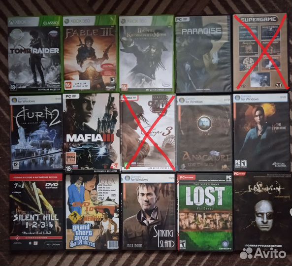 Диски Xbox360, PC, музыкальные
