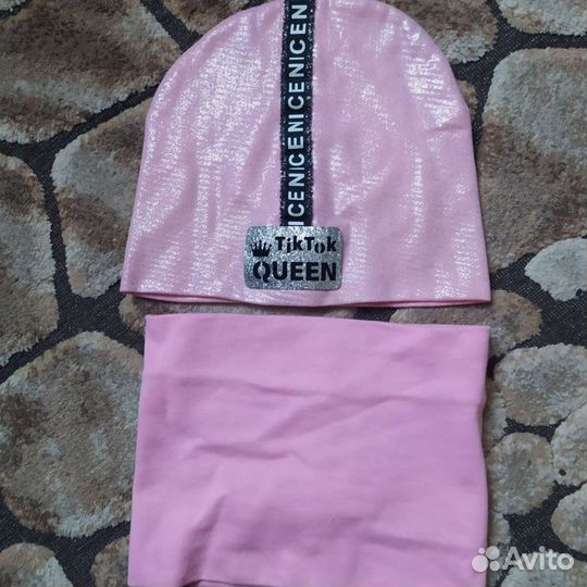 Шапка и снуд для девочки 3-6 лет