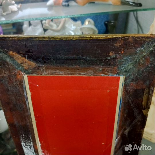 Старинное фото солдат первой мировой, родная рамка