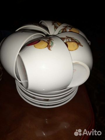 Кружка с блюдцем 6 шт