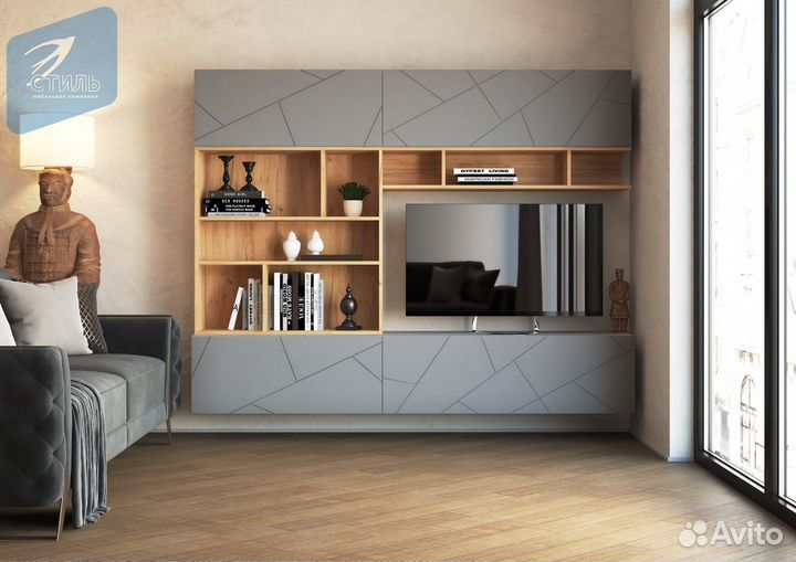 Гранж гостиная Комплектация 1 Серый