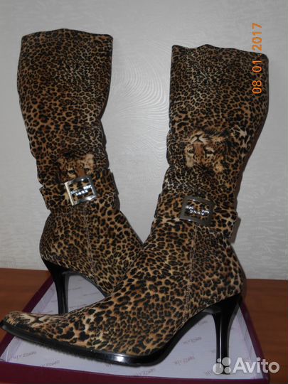 Замшевые сапоги