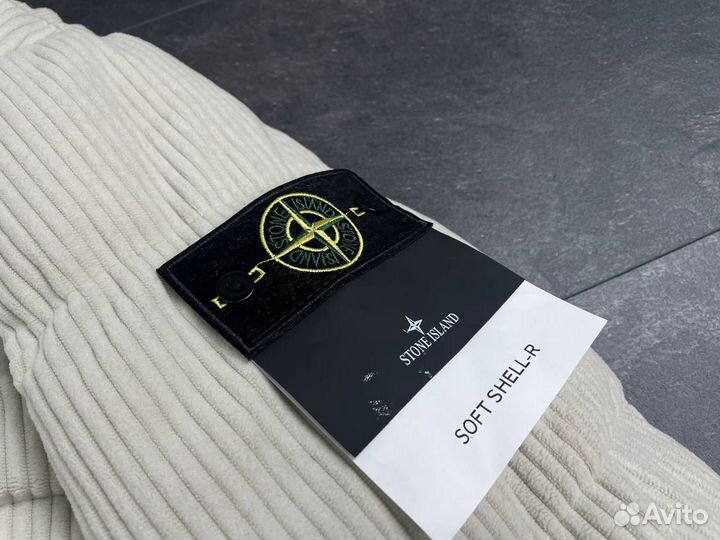 Вельветовый пуховик stone island