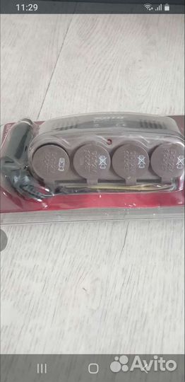 Разветвитель прикуривателя на 4 гнезда