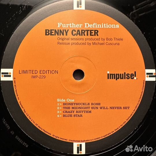 Benny Carter And His Orchestra – Further Definiti