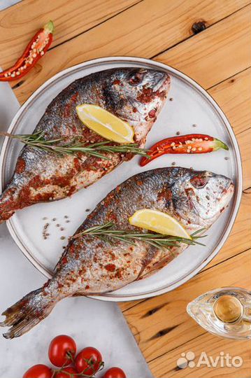 Дорадо маринованная в оливковом масле с итальянски