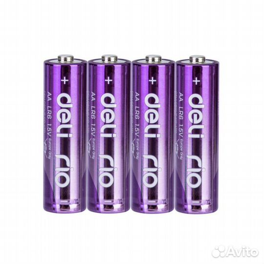 Батарейки Deli Rio E82902 AA LR6 1.5V (4шт\Pack)