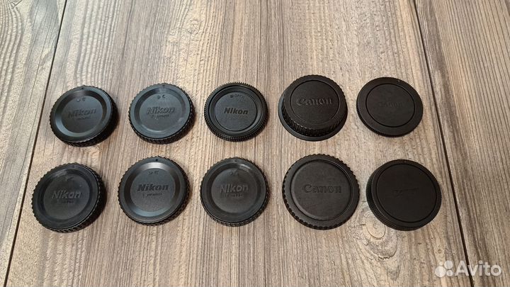 Крышки для объектива и байонета Canon Nikon