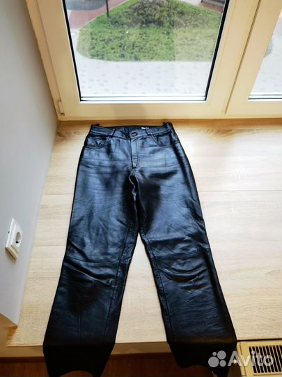 Мужские кожаные штаны M плотные