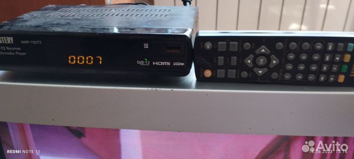 Телевизор sanyo,цифровой ресивер mystery,кабель