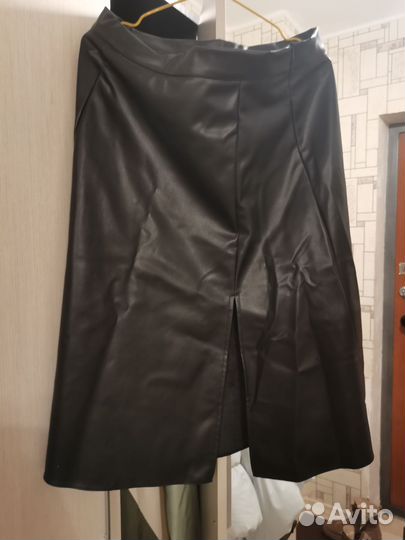 Кожаная юбка