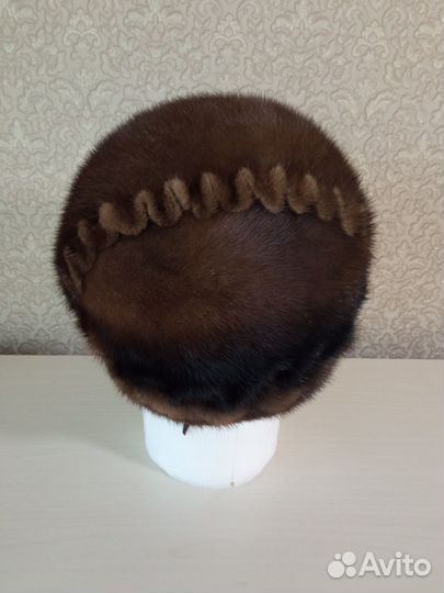Шапка норковая женская окр 56-58