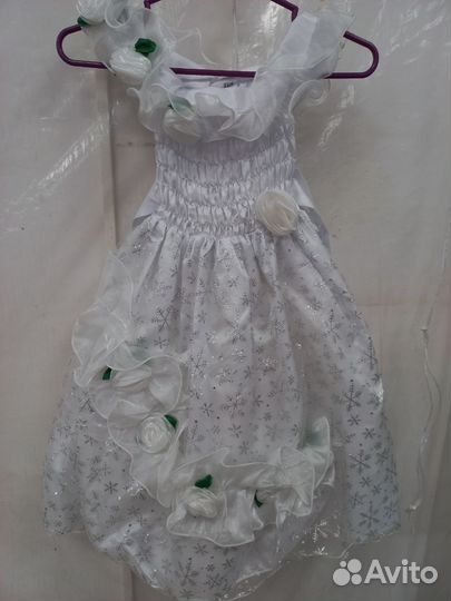 Платье снежинка
